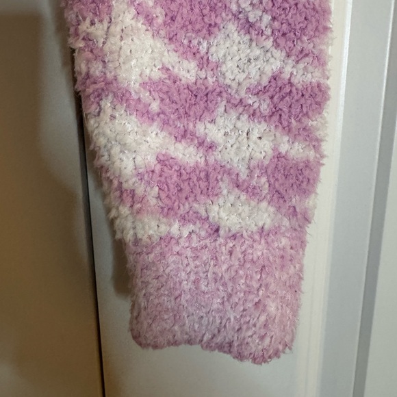 SKIMS Cozy Sweater Zip Up Petal Houndstooth‎ Pink Sz S/M - Picture 9 of 15